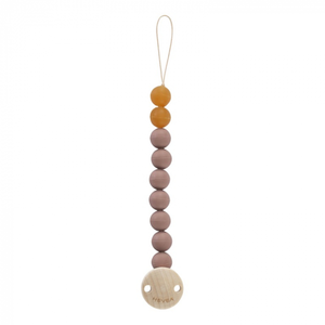 Comparateur de prix : Heveaplanet - Attache-tétine - Bois et caoutchouc naturel - Tan Beige