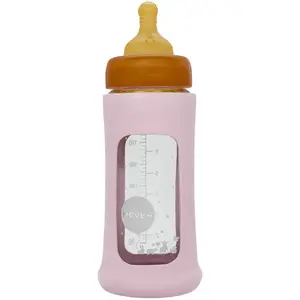 Hevea Biberon En Verre Avec Housse De Protection 250 Ml RoseVendu parvertbaudet