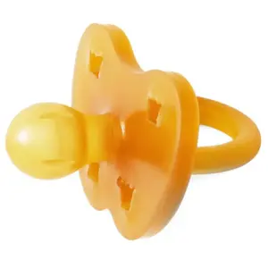 Hevea - Tétine ronde en caoutchouc naturel Naturel 0/3 mois pas cher
