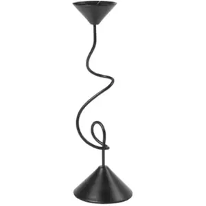 Broste Copenhagen - Bougeoir Selma Noir taille unique pas cher