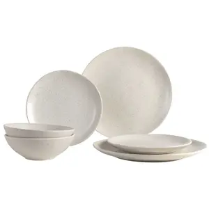 BROSTE COPENHAGEN - Set vaisselle Nordic - Beige - Grès