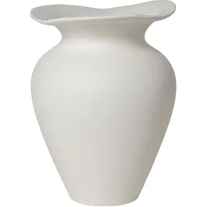 BROSTE COPENHAGEN - Vase Florentina - Blanc - Grès pas cher