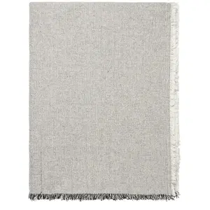 Broste Copenhagen Nappe Elouise noir/blanc cassé 160x200cm - 71210354Vendu parliving-and-company