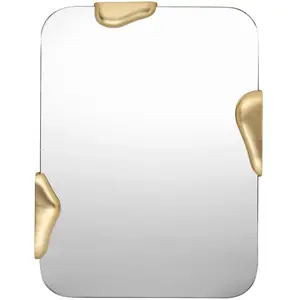 Broste Copenhagen Miroir Roberta laiton S - 71177704 pas cher