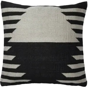 Broste Copenhagen - Housse de coussin Hedda Noir 50x50Vendu parsmallable
