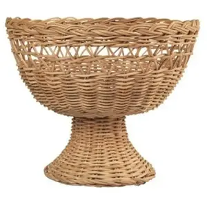 Broste Copenhagen - Panier en rotin Emmy  Naturel taille unique pas cher