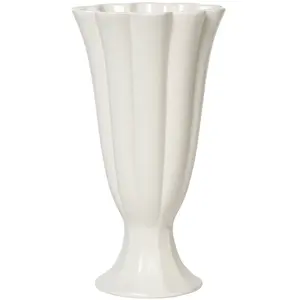 BROSTE COPENHAGEN - Vase Heli - Blanc - Grès émaillé