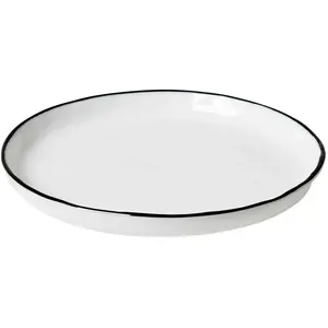 Comparateur de prix : Broste Copenhagen - Assiette en porcelaine Salt Blanc S