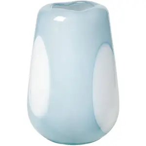 Comparateur de prix : Vase Ada Dot  - plein air / bleu clair - Ø18 x 26 cm Broste Copenhagen