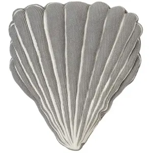 Broste Copenhagen - Coussin Seashell Gris taille uniqueVendu parsmallable