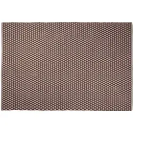 Broste Copenhagen Tapis Boris marron foncé - 140x200cm pas cher