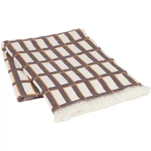 Broste Copenhagen Plaid Isa marron - 130x180cmVendu parliving-and-company