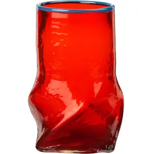 Broste Copenhagen Vase Ellen rouge/bleu - 14485080 pas cher