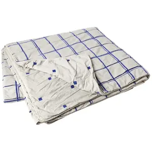 Broste Copenhagen Couvre-lit Tove bleu - 50030243 pas cher