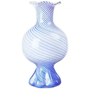 BROSTE COPENHAGEN - Vase Mella - Bleu - Verre soufflé boucheVendu parmade-in-design