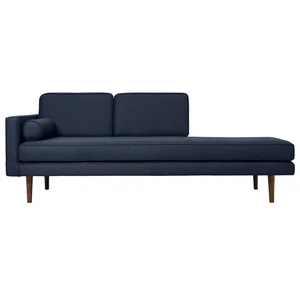 Broste Copenhagen Wind chaise longue tweed marine - 31001161Vendu parliving-and-company