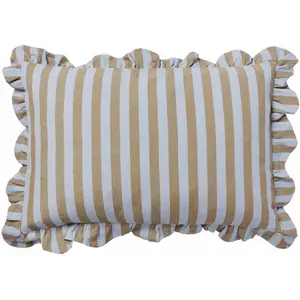 Comparateur de prix : Broste Copenhagen - Housse de coussin rectangulaire Ina Bleu 40x60