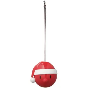 Hoptimist Décoration à suspendre Santa 2 pièces rouge pas cher