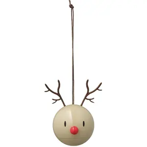 Hoptimist Décoration à suspendre Renne 2 pièces latte pas cher