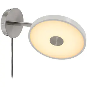 Applique murale LED UMAGE Asteria Short, grise, en acier, à brancher pas cher