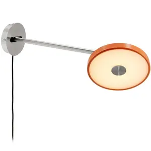 Applique murale LED UMAGE Asteria Long, orange, acier, à brancher pas cher