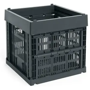 Hay - Cagette pliable cube Crate Charbon S pas cher
