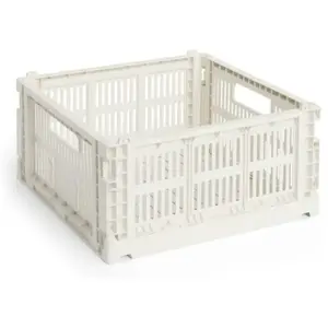 Hay - Cagette pliable carré Crate Blanc M