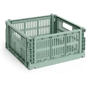 Hay - Cagette pliable carré Crate Sauge M pas cher