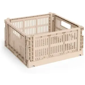 Hay - Cagette pliable carré Crate Poudre M
