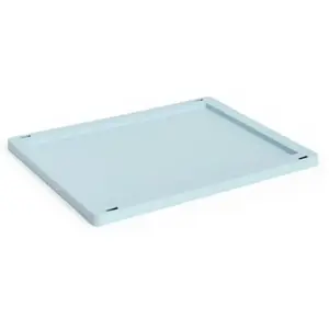Hay - Couvercle rectangulaire pour cagette pliable Crate Bleu M