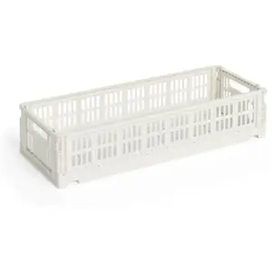 Comparateur de prix : Hay - Cagette pliable allongée Crate Blanc XS