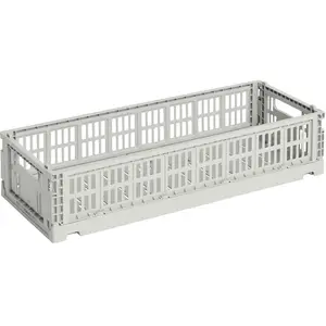 Comparateur de prix : Hay - Cagette pliable allongée Crate Gris XS