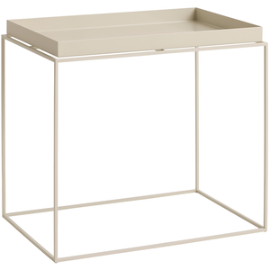 Hay - Table basse Tray - Beige - Acier thermolaqué - Designer Hay Studio pas cher