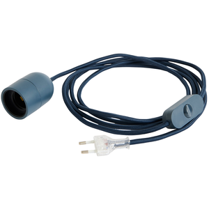 HAY Douille E27 COMMON, bleu foncé Câble avec fiche 240 cm pas cher