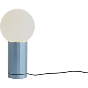 Lampe de table LED HAY TURN ON, bleue, hauteur 20 cm, à intensité vari... pas cher