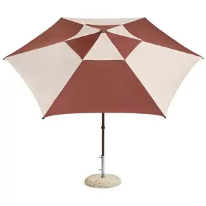 Comparateur de prix : Hay - Parasol TERRAZZA - Rouge - Toile acrylique