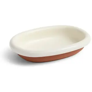 HAY Coupe Barro, blanche, 28 x 20 cm, terre cuite pas cher