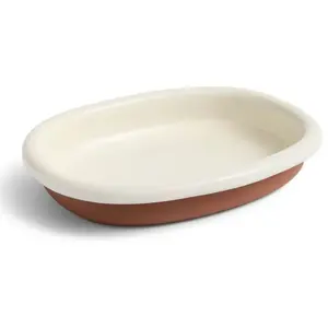 HAY Coupe Barro, blanche, 36 x 27 cm, terre cuite pas cher
