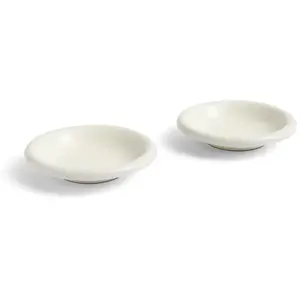 HAY Coupe Barro, blanche, Ø 20 cm, lot de 2, terre cuite