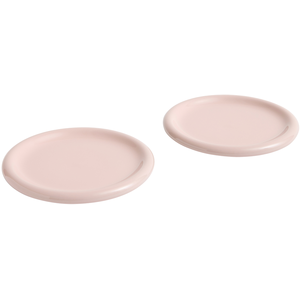 Assiettes HAY Barro, rose, Ø 24 cm, lot de 2, terre cuite