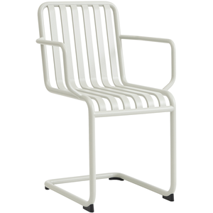 Chaise de jardin avec accoudoirs en acier gris clair Palissade - HAY pas cher