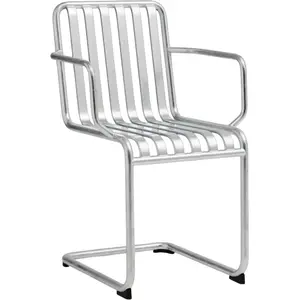 Chaise de jardin avec accoudoirs en acier galvanisé Palissade - HAY pas cher