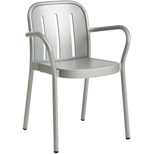 Hay - Fauteuil empilable Deville - Gris - Designer Julien Renault pas cher