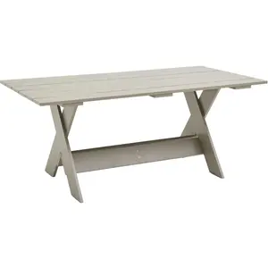 Table d'extérieur en pin laqué à l'eau london fog 180 cm Crate - Hay pas cher