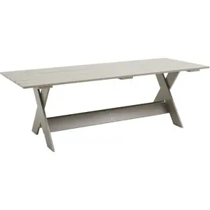 Table d'extérieur en pin laqué à l'eau london fog 230 cm Crate - Hay pas cher