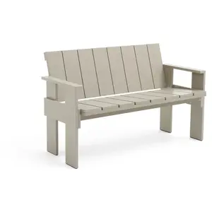 Banc d'extérieur en pin laqué london fog Crate - Hay pas cher