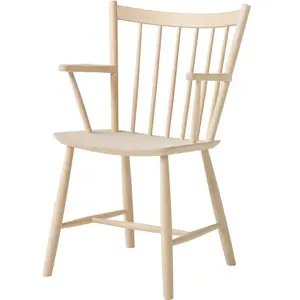 Hay - Fauteuil de repas FDB Collection - Bois naturel - Placage de hêt...Vendu parmade-in-design