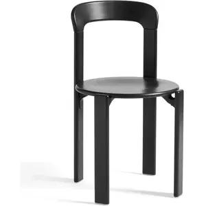 Comparateur de prix : Hay - Chaise Rey en bois laqué - Bruno Rey Noir taille unique