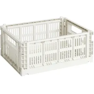 Comparateur de prix : Hay - Panier Colour Crate - Blanc - Polypropylène recyclé - Designer Hay Studio