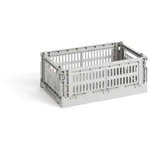 Comparateur de prix : Hay - Panier Colour Crate - Gris - Polypropylène recyclé - Designer Hay Studio